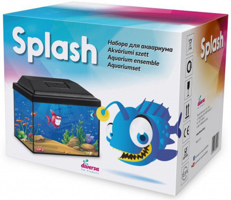  Diversa Startup Splash 30 akvarijní set černý LED 12 l