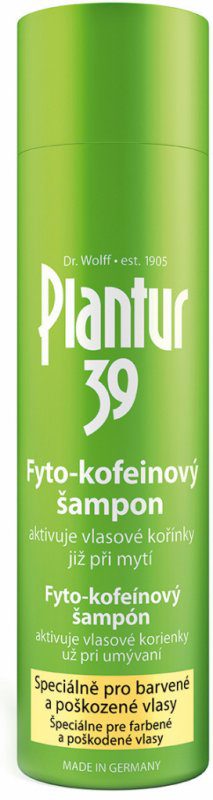 Recenze Plantur 39 kofeinový šampon pro barvené a poškozené vlasy 250 ml