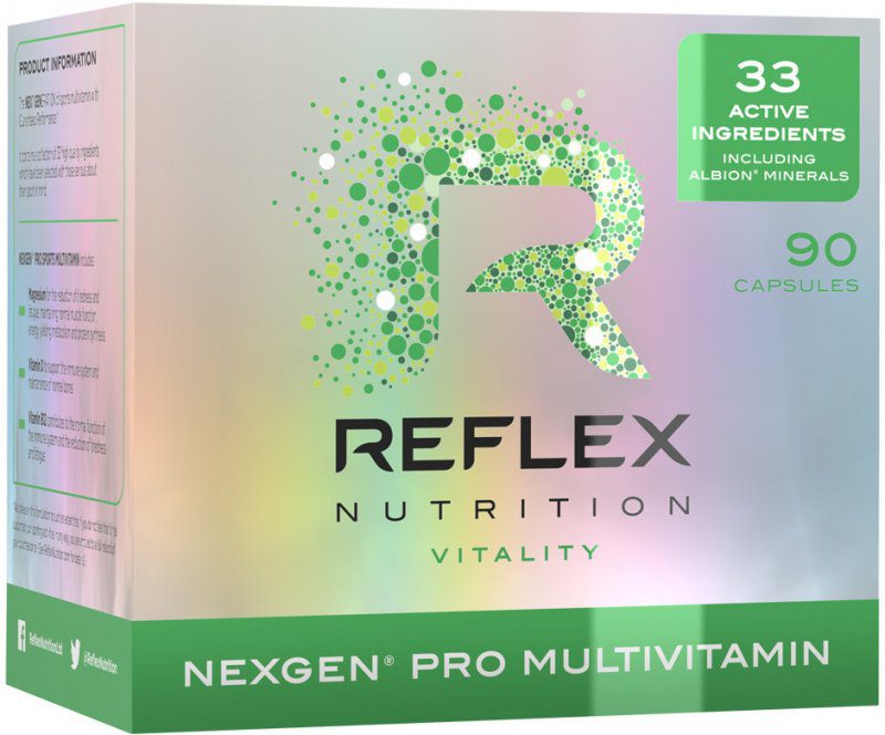 Recenze Reflex Nutrition Nexgen Pro 90 kapslí