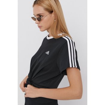 adidas Bavlněné tričko černá