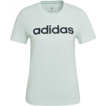 adidas LIN T Světle zelená Černá