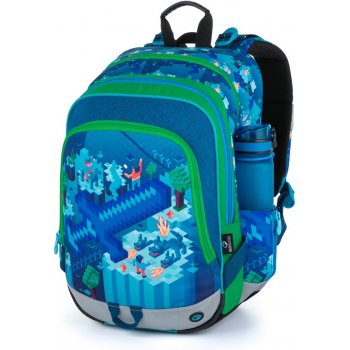 Bagmaster batoh Alfa 21 B Blue/Green motiv modrá