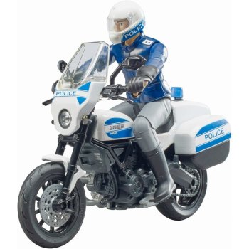 Bruder 62731 BWORLD Policejní motorka Ducati Scrambler s figurkou