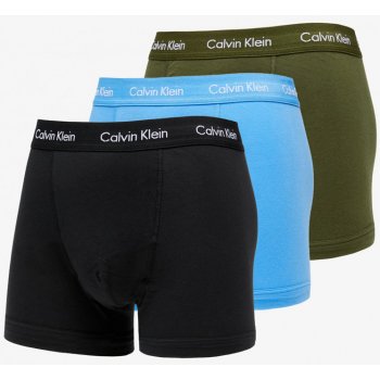 Calvin Klein pánské boxerky 3 ks v balení modré/khaki/černé