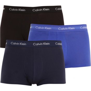 Calvin Klein sada boxerek Cotton Stretch 3P Lr Trunk U2664G 4KU Blue ShadowCobalt WaterBlack