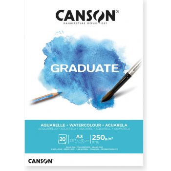 Canson Skicák Graduate Aquarelle 250 g m2 20 archů A3