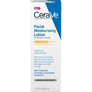 CeraVe hydratační péče o pleť SPF50 52 ml