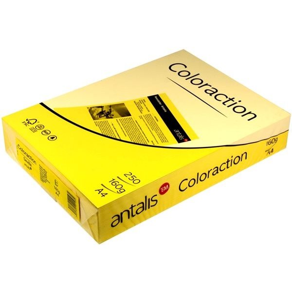 Coloraction A4 160 g 250 ks Sevilla/sytá žlutá