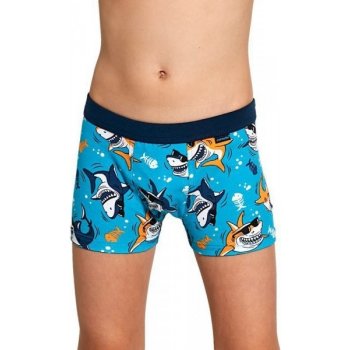 Cornette Kids Boy 701/121 Shark 2 Chlapecké boxerky tyrkysová