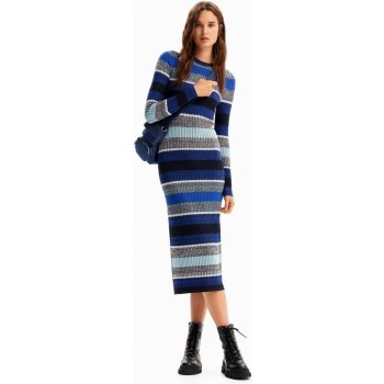 Desigual Stripy ribbed azul noche