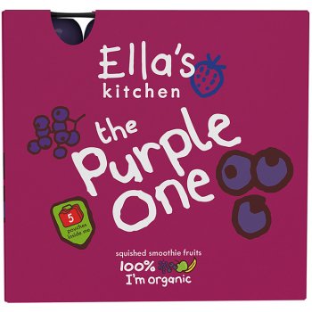 Ella's Kitchen BIO Purple one ovocné pyré s černým rybízem 5 x 90 g