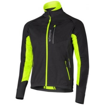 Etape Strong WS pánská softshellová bunda černá/žlutá fluo