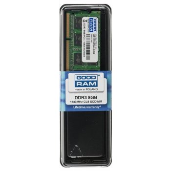 GOODRAM SODIMM DDR3 8GB 1333MHz CL9 GR1333S364L9/8G