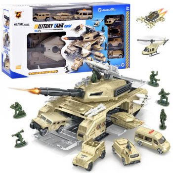 iMex Toys Sada Bojový tank s auty