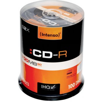 Intenso CD-R 700MB 52x, cakebox, 100ks (1001126)