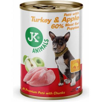 JK Animals Beef & Carrot Premium Paté with Chunks superprémiová masová 400 g