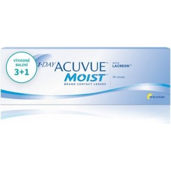 Johnson & Johnson 1 Day Acuvue Moist 30 čoček balení 3+1 zdarma