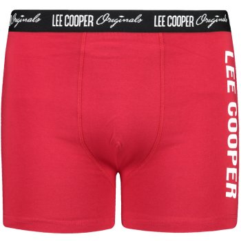 Lee Cooper pánské boxerky Printed červená