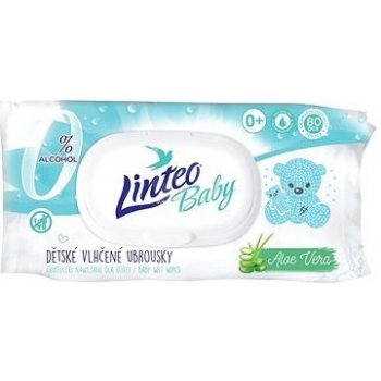 Linteo Baby vlhčené ubrousky Aloe Vera 80 ks