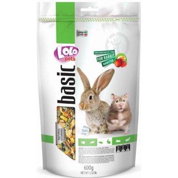 LOLO pets Basic ovocné krmivo Králík a Křeček 600 g