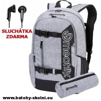 Meatfly batoh Basejumper 5 heather Grey Black 20 l