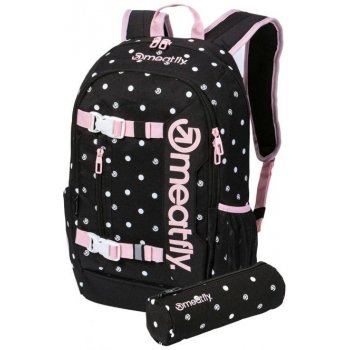 Meatfly batoh Basejumper Black Dots 22 l černá