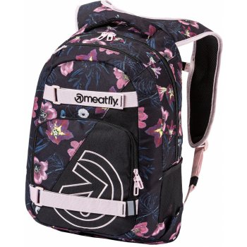 Meatfly batoh Exile Hibiscus Black 24 l