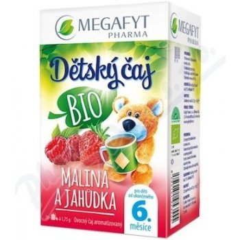 Megafyt Dětský čaj Malina a jahůdka BIO 20 x 1.75g