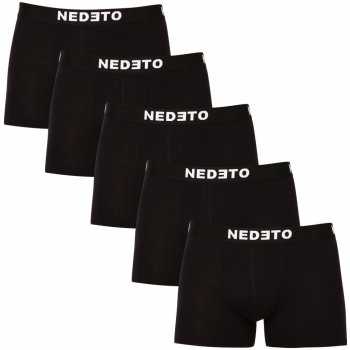 Nedeto 5PACK pánské boxerky černé 5NDTB001-brand