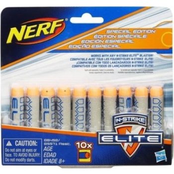 Nerf Hasbro Elite náhradní šipky 10ks speciální edice šedé