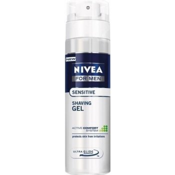 Nivea For Men Sensitive gel na holení suchá citlivá pleť 200 ml