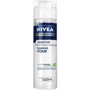 Nivea For Men Sensitive pěna na holení suchá citlivá pleť 200 ml