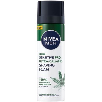 Nivea Men Sensitive Pro Ultra pěna na holení s konopným olejem 200 ml