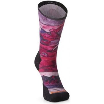 Smartwool Athlete Edition Run Print Crew Meadow Mauve