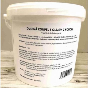 Topnatur Ovesná koupel s olejem z konopí 3 kg