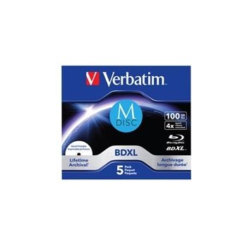 Verbatim BD-R 100GB 4x, printable, jewel, 5ks (43834)