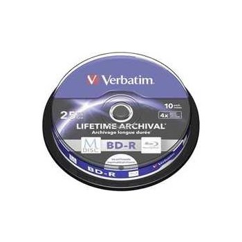 Verbatim BD-R 25GB 4x, M-Disc, printable, cakebox, 10ks (43825)