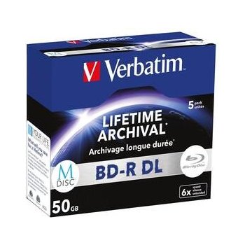 Verbatim BD-R 50GB 6x, jewel, 5ks (43846)