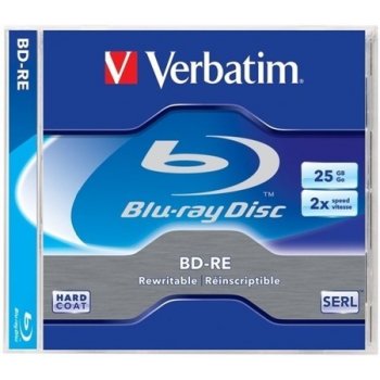 Verbatim BD-RE 25GB 2x, jewel, 5ks (43615)