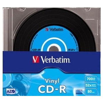 Verbatim CD-R 700MB 52x, AZO, printable, slimbox, 10ks (43426)