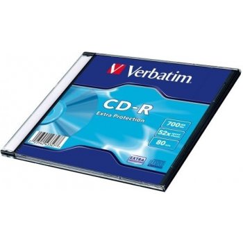 Verbatim CD-R 700MB 52x, Extra Protection, slim, 1ks (43347)