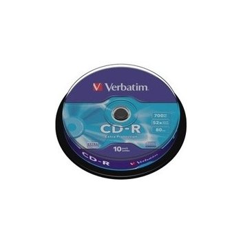 Verbatim CD-R 700MB 52x, spindle, 10ks (43437)