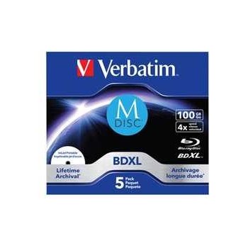 Verbatim MDISC 100GB 4x, jewel, 5ks (43834)