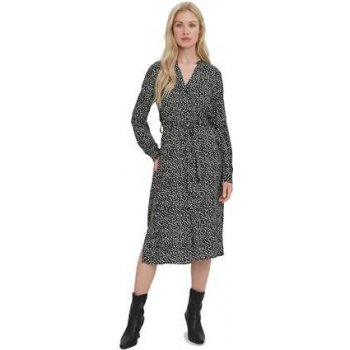 Vero Moda dámské šaty VM Vica Regular Fit 10269173 Black Joey Dot/white Dots