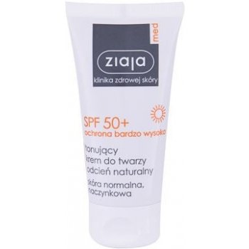 Ziaja Med Protective Tinted dámský tónovací opalovací krém na pleť Natural SPF50+ 50 ml