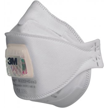 3M respirátor 9322+ GEN3 Aura, FFP2, skládaný, s ventilkem