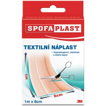 3M Spofaplast 164 textilní náplast rychloobvaz 8 cm x 1 m