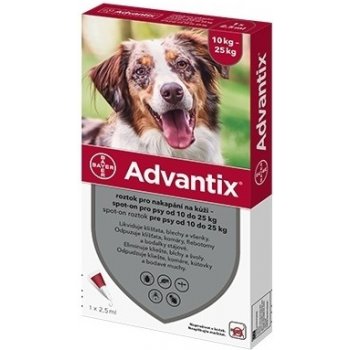 Advantix Spot-on pro psy 10-25 kg 2 x 2,5 ml