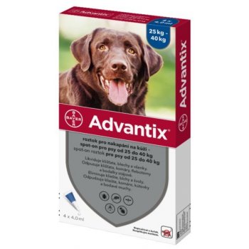 Advantix Spot-on pro psy 25-40 kg 4 x 4 ml