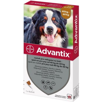 Advantix Spot-on pro psy 40-60 kg 1 x 6 ml